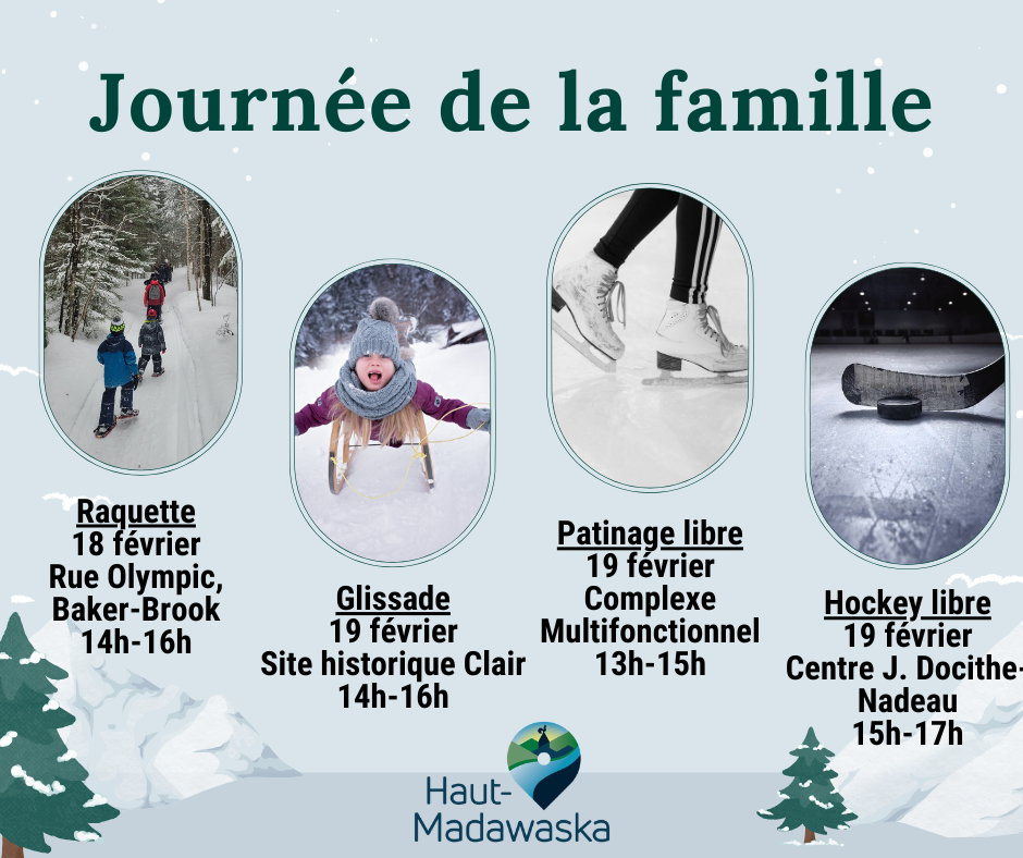 18 et 19 f&eacute;vrier 2024 | Activit&eacute;s pour la Journ&eacute;e de la famille